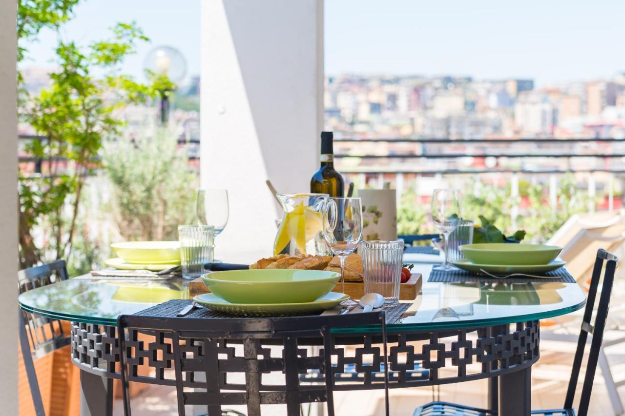 N'Attic A Vomero Penthouse Terrace By Napoliapartments Dış mekan fotoğraf